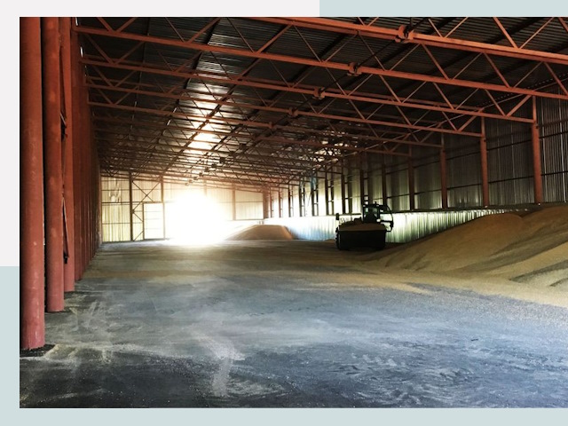 Строительство зернохранилищ в Курганинске