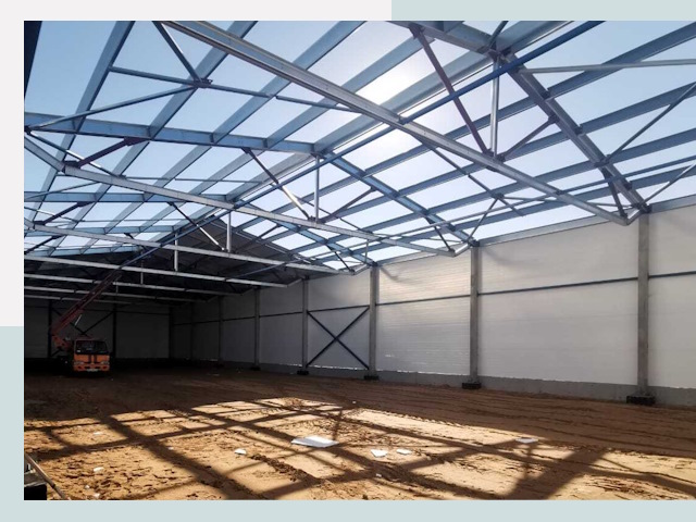 Строительство сенохранилищ в Курганинске