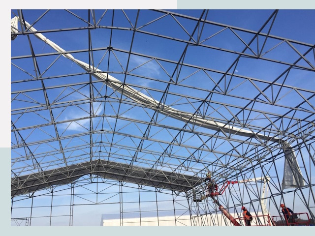 Шатровые ангары от 624 руб. в Курганинске и Краснодарском крае