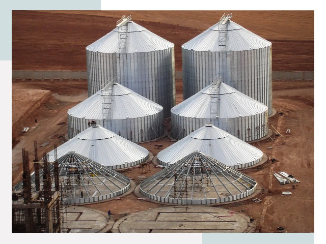 Строительство зерновых силосов в Курганинске