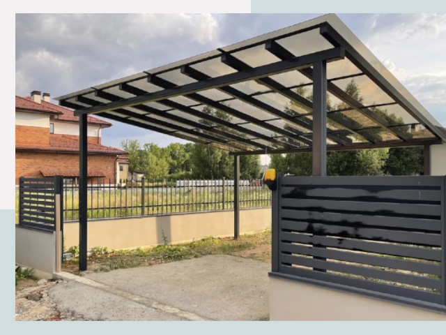 Металлические навесы в Курганинск от 624 руб. за м²