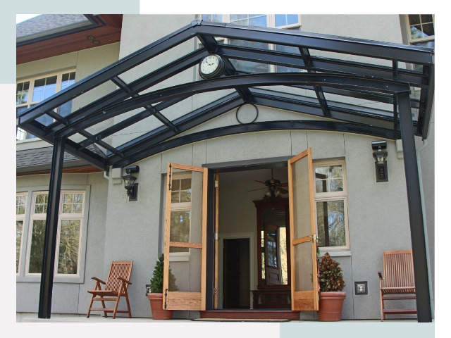 Козырьки металлические в Курганинске